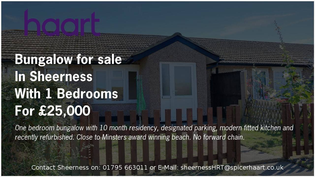 Bungalow for sale in Sheerness, with 1 Bedrooms for £25,000 on Vimeo
