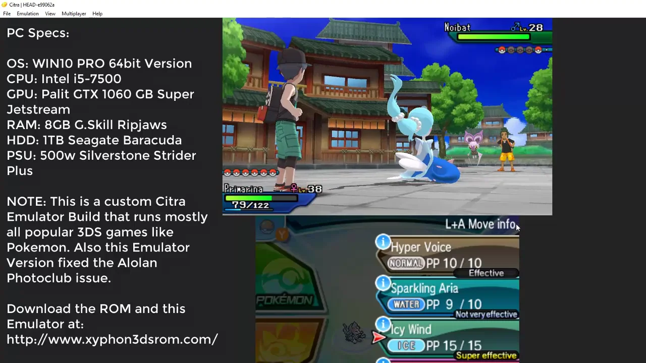 Citra 3DS Emulator How To Download Pokemon Ultra Sun/Moon PC 2018(EASIEST  WAY UPDATED ROM DOWNLOAD) 