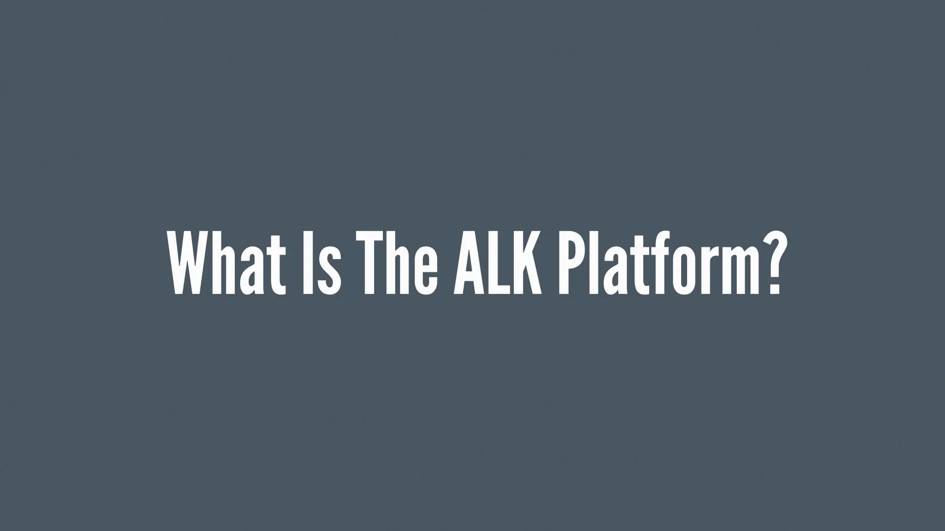 ALK Technologies - What Is The ALK Platform? Plan. Drive. Analyze. on Vimeo