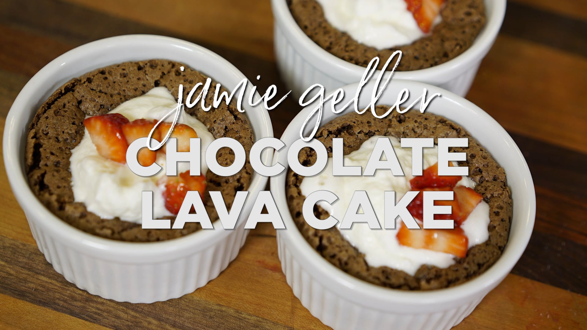 JAMIE GELLER - CHOCOLATE LAVA CAKES