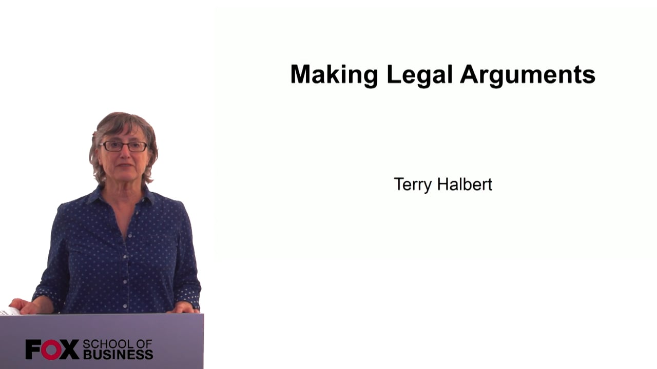 Making Legal Arguments