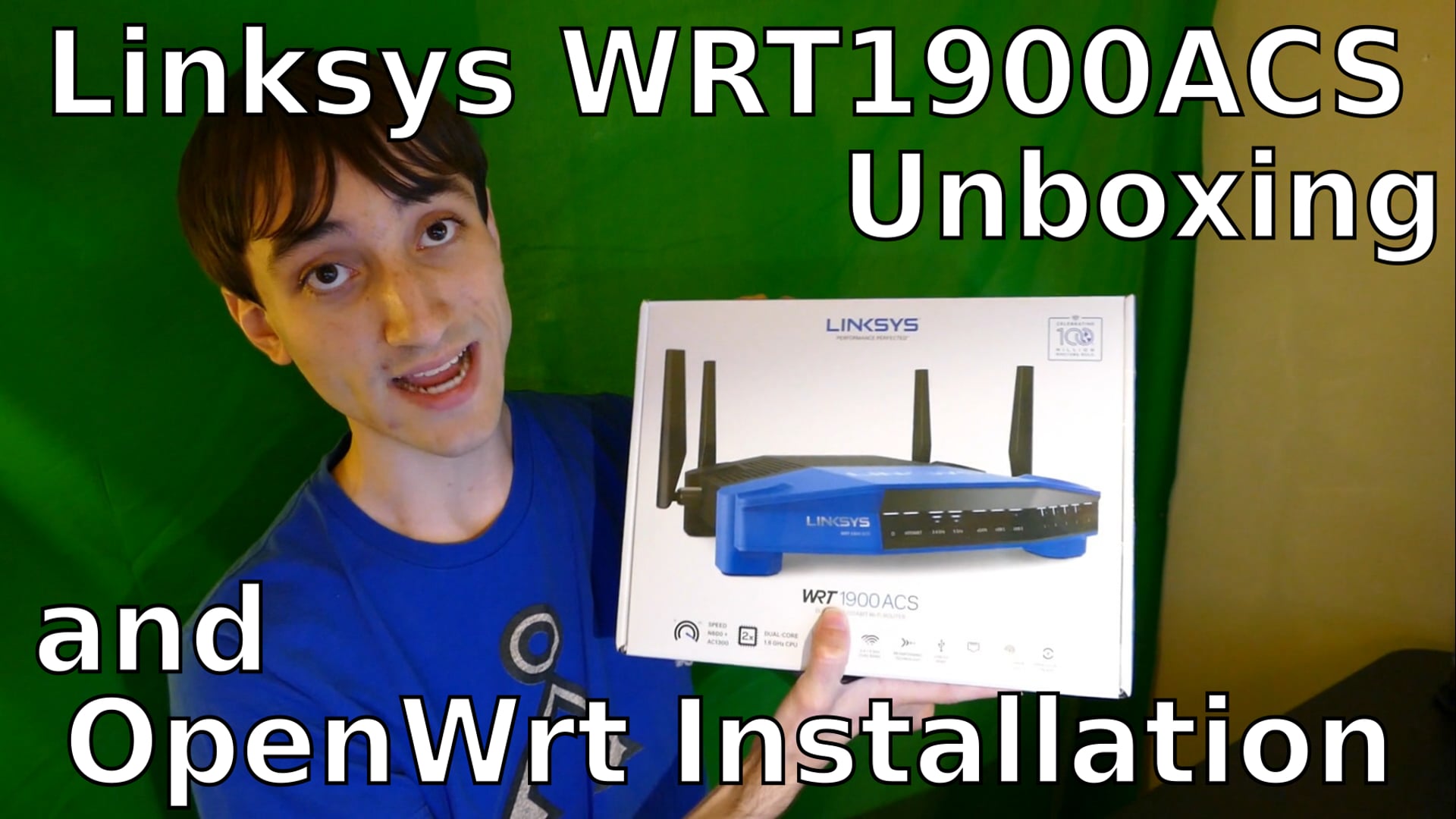 Linksys WRT1900ACS Unboxing & OpenWRT Installation