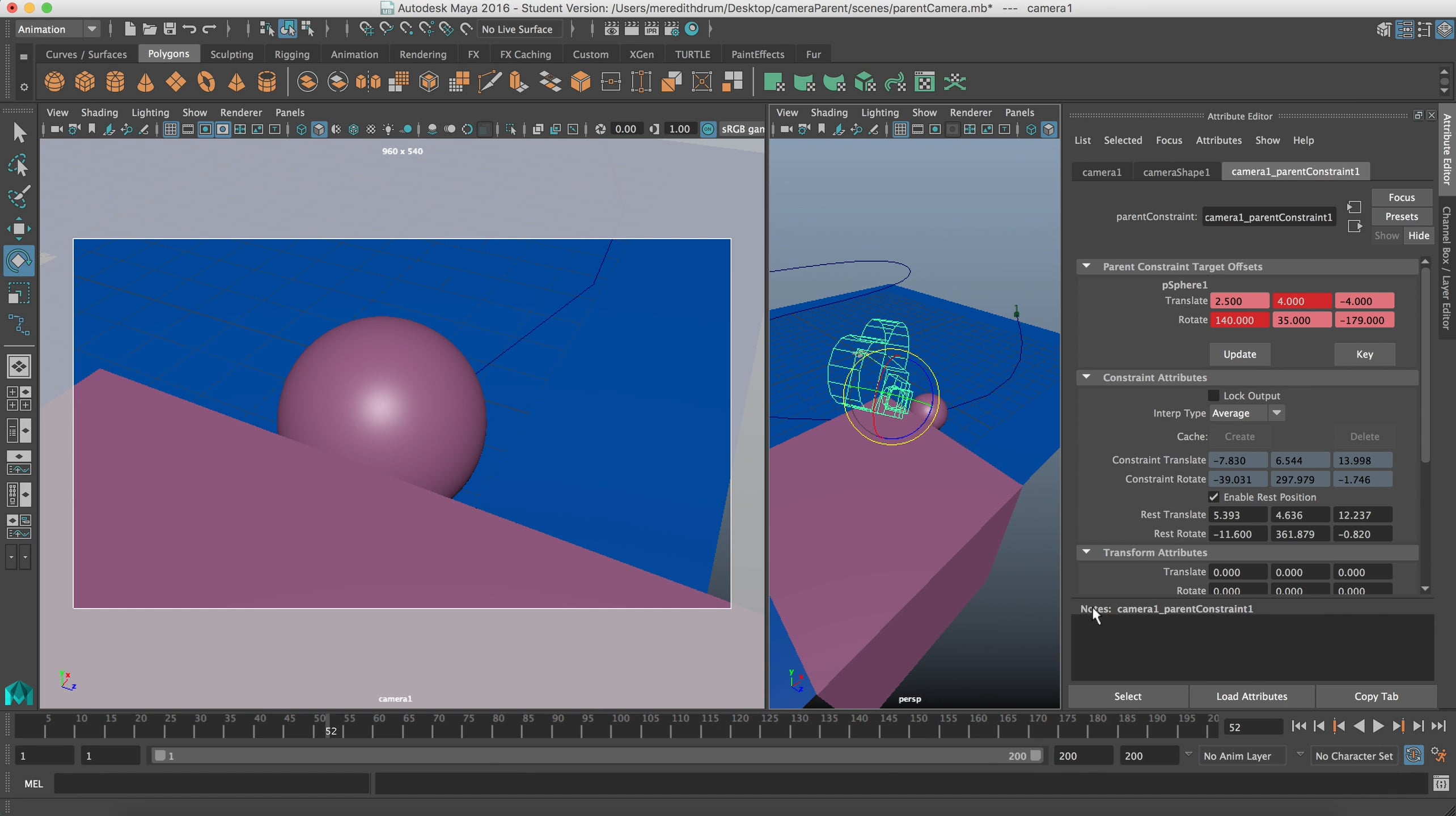 Maya Camera Animation Follow Moving Object on Vimeo