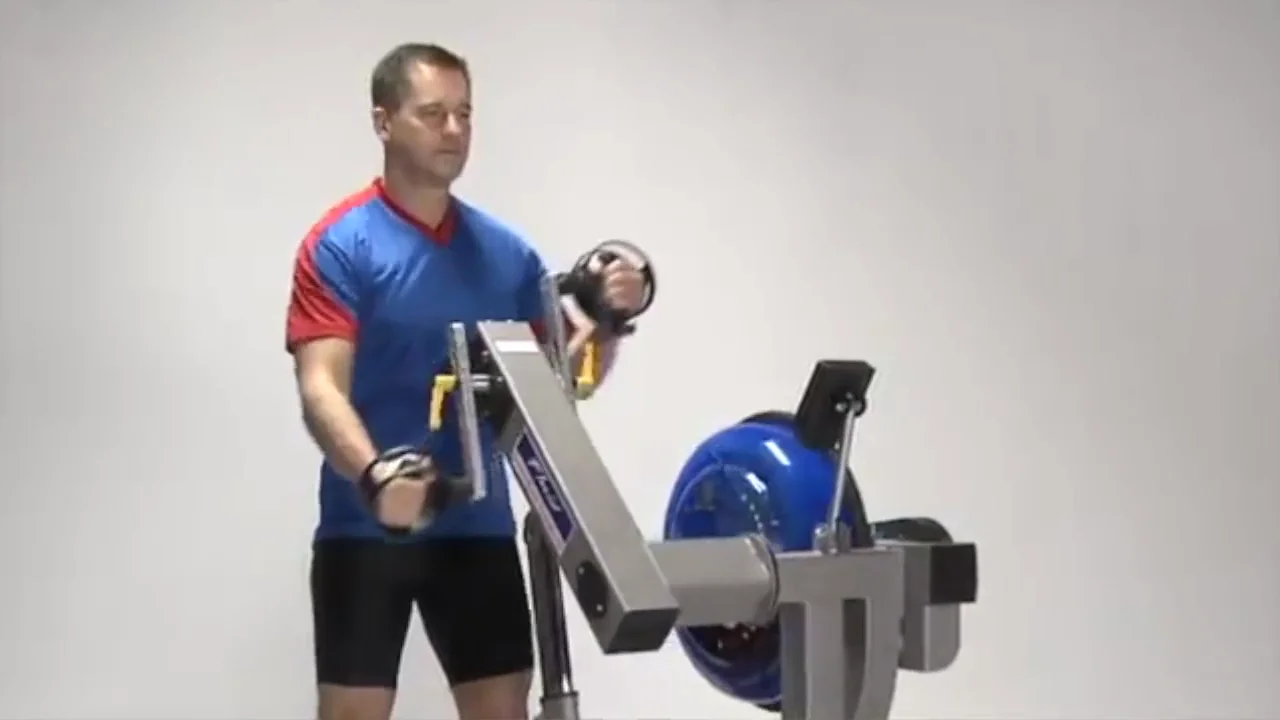 First Degree Fluid Upper Body Ergometer E-920 on Vimeo