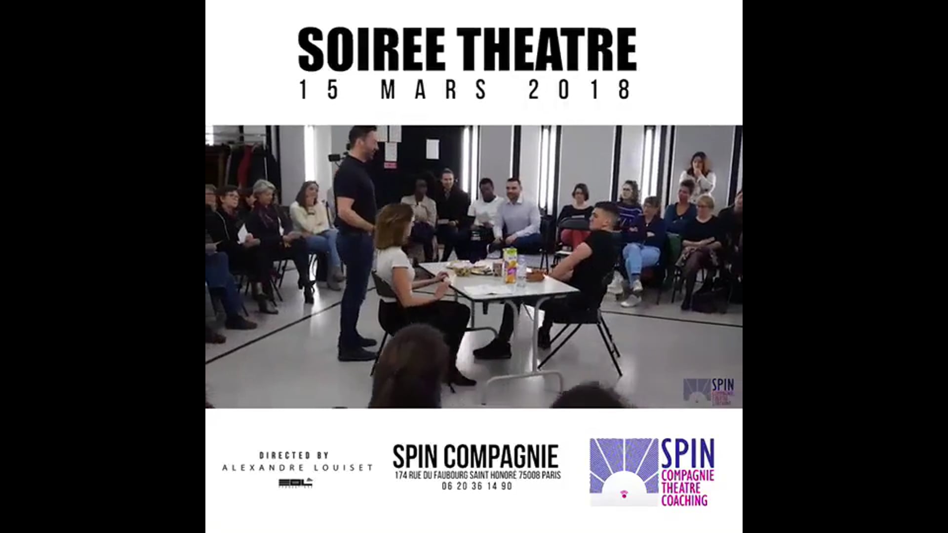 Soirée théâtre Spin Compagnie