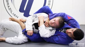 Reverse De La Riva Guard Escape to Back Take and Lapel Choke
