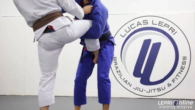 Ouchi Gari to Single Leg Takedown Double Attack and Pass to Side Control