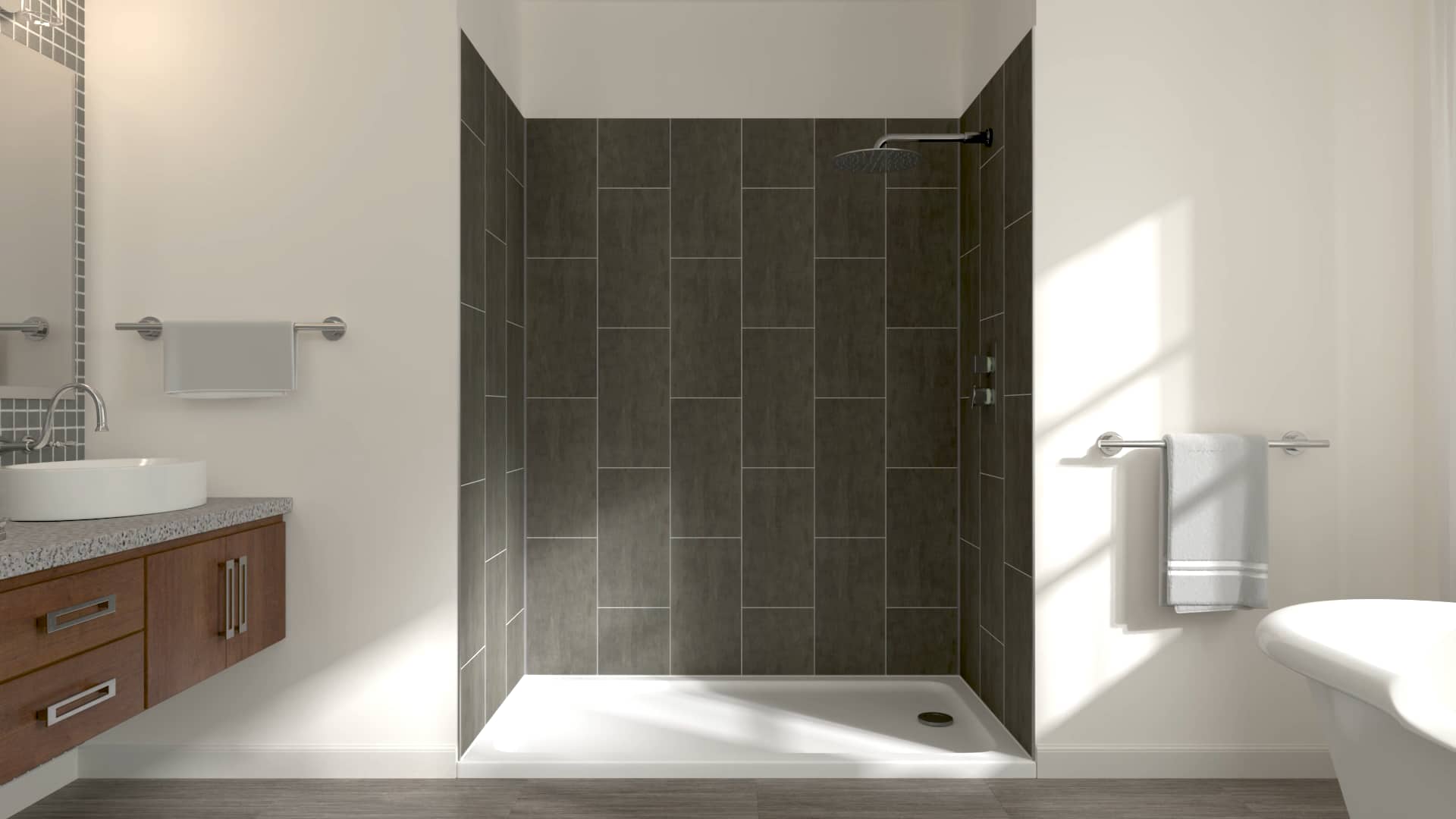 JETCOAT® Shower Wall System Installation on Vimeo