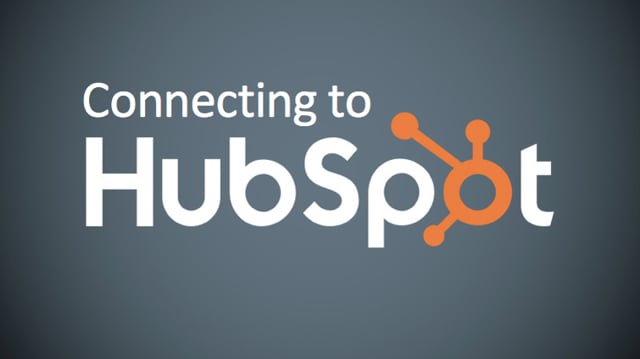 Connecting to HubSpot