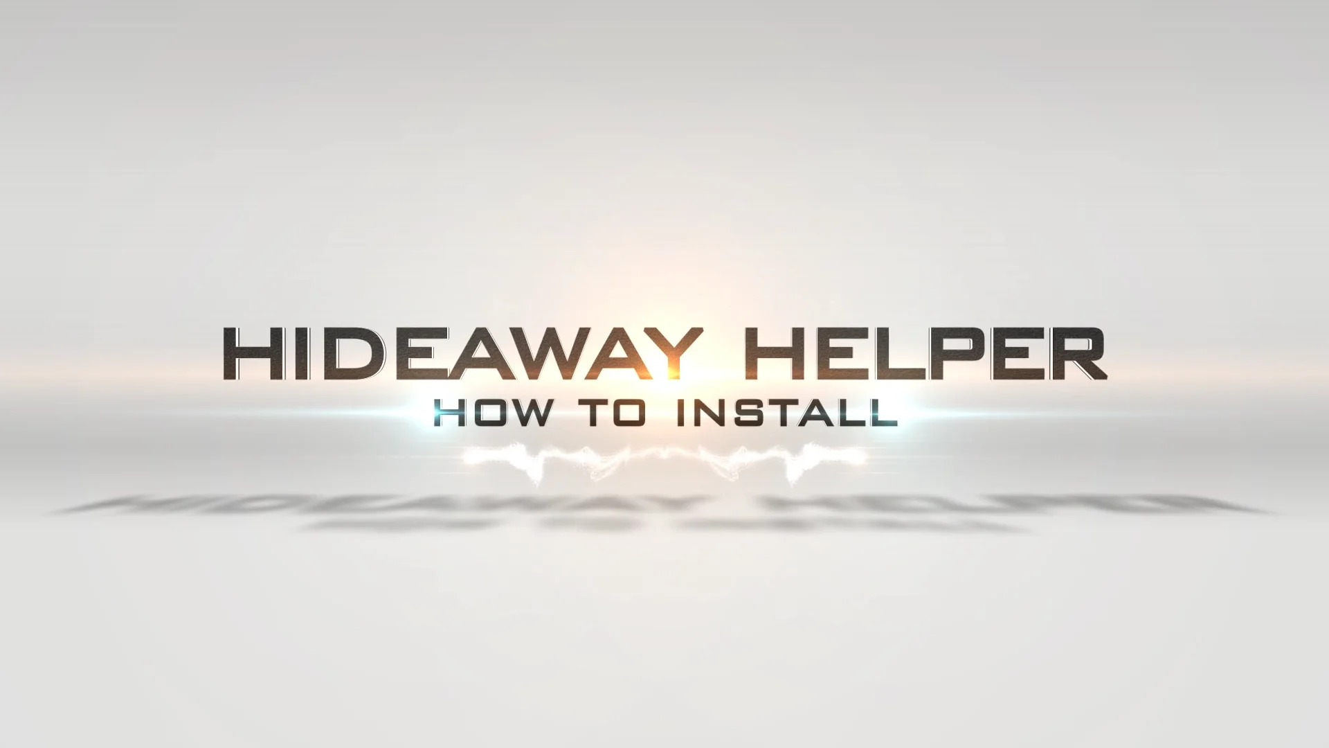 How To Install The Hideaway Helper on Vimeo