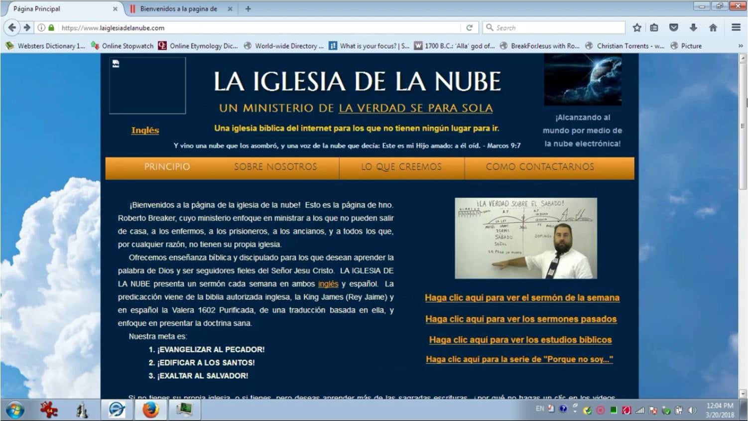 Navegando la Página de la Iglesia de La Nube on Vimeo