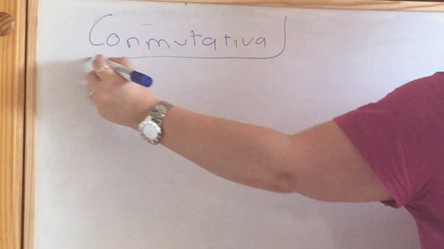 Propiedad conmutativa de la suma