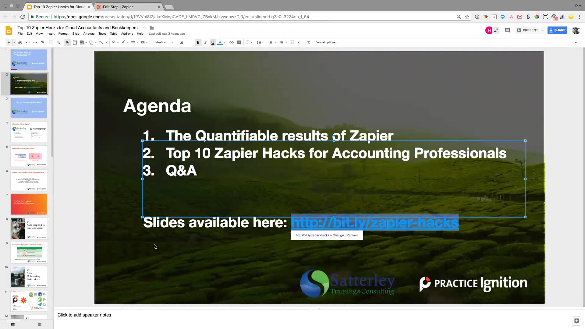 ZAPIER Practice Ignition Top 10 Zapier Hacks with Heather Satterley