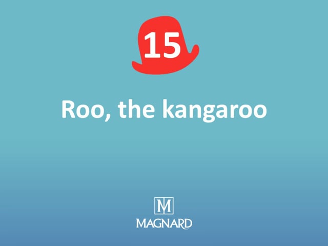 Hop 15 - Roo the kangaroo