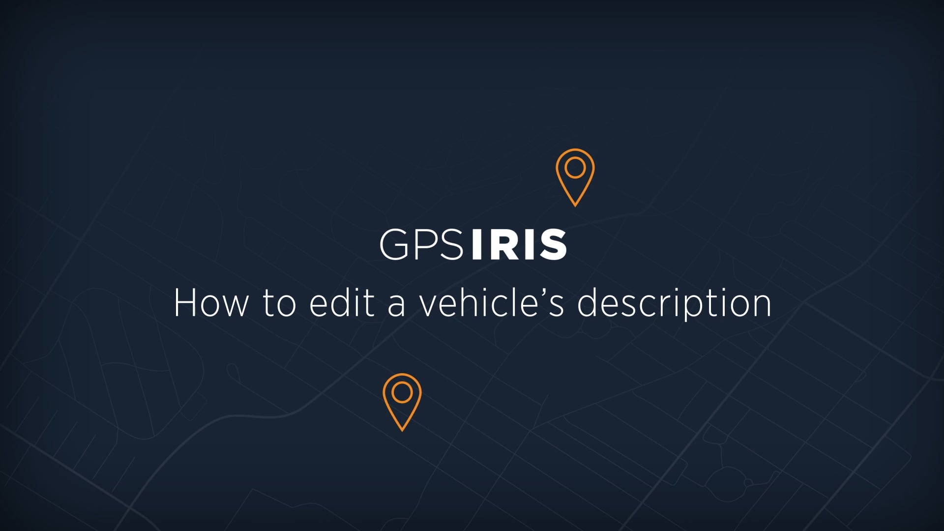 How to edit vehicle information
