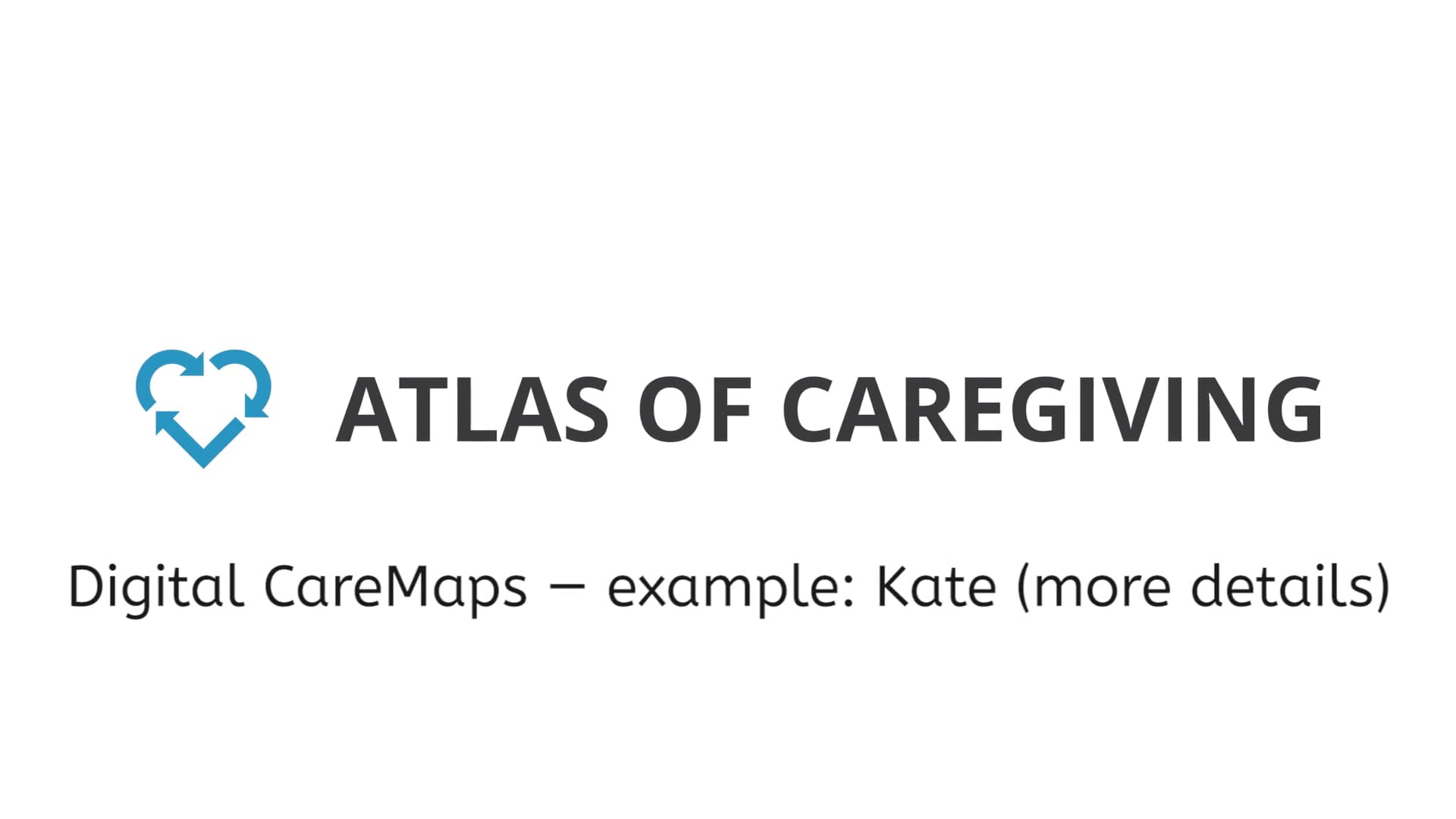 Digital CareMaps — example_Kate (more details) on Vimeo
