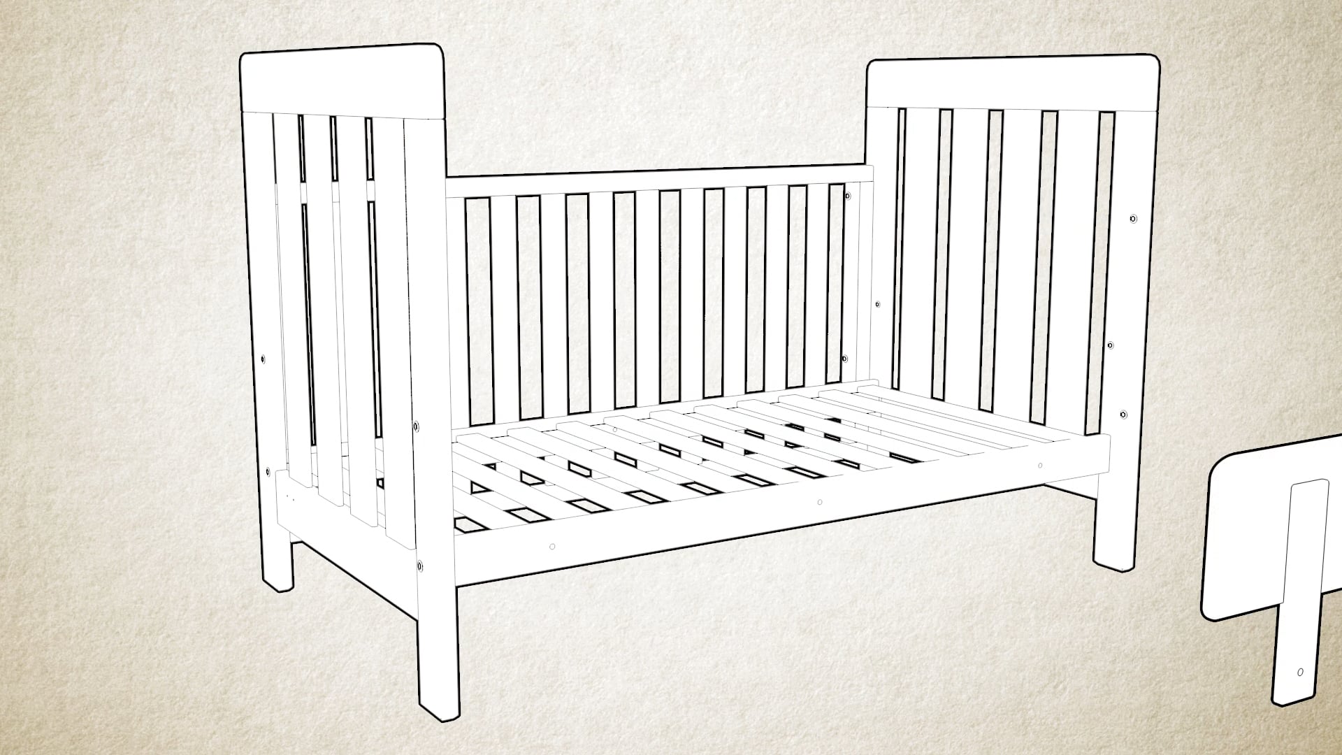 Boori Daintree Cot Bed Animated Assembly Guide