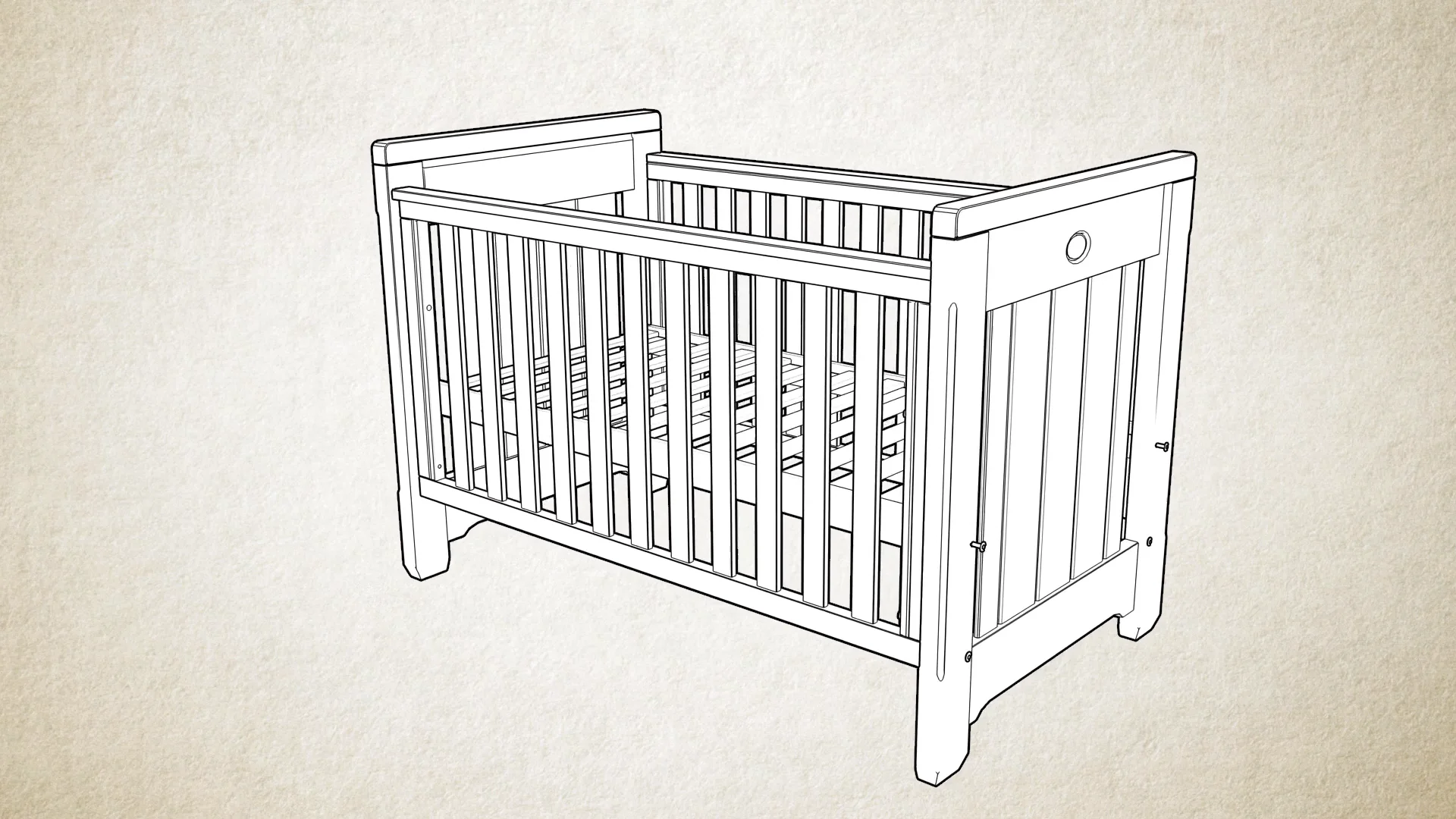 Boori pioneer cot bed sale