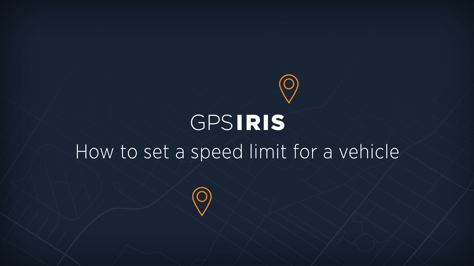 How to set a speed limit