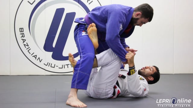 Spider Guard to One Leg X-Guard to X-Guard Sweep and Pass to Side Control