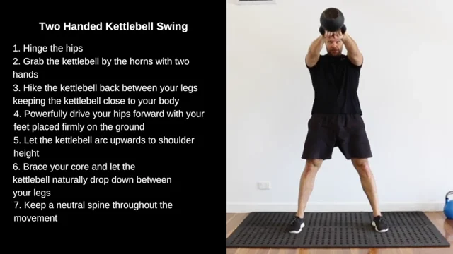 Double arm kettlebell discount swing