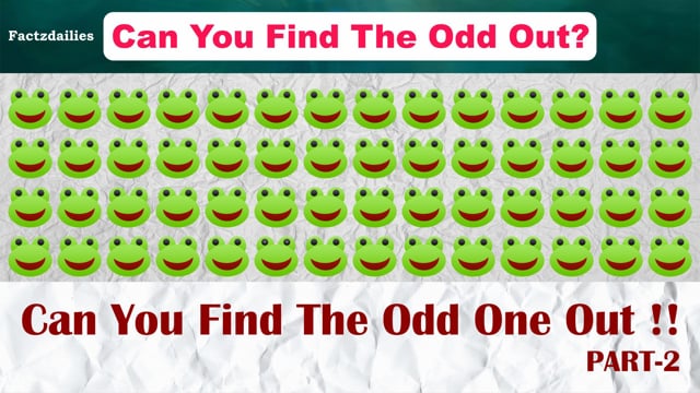 Can You Find Odd Object Out in 20 Seconds