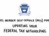 PSERS MSS Portal: Updating Your Federal Tax Withholding