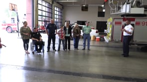 Waco Fire Badge Pinning