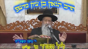 ליל הסדר א קלט שמיני תשעח