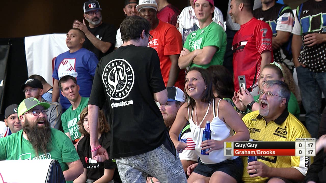 The Best Cornhole Shot Ever Under Pressure ACL Cornhole Mania 2018 Las