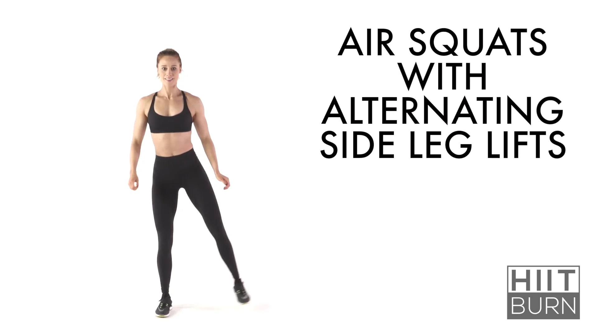 Air Squats with Alternating Side Leg Lifts HB Method