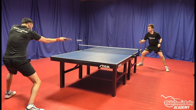 The effectiveness of the early backhand switch