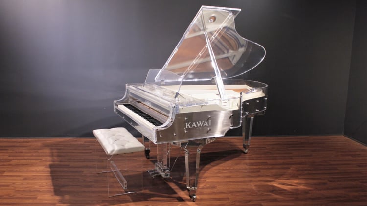 Đàn piano pha lê Kawai, Acrylic trong suốtĐàn piano pha lê Kawai, Acrylic trong suốt  