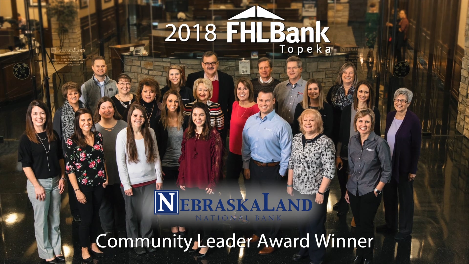NebraskaLand Bank awarded 2018 FHLBank Topeka's Community Leadership