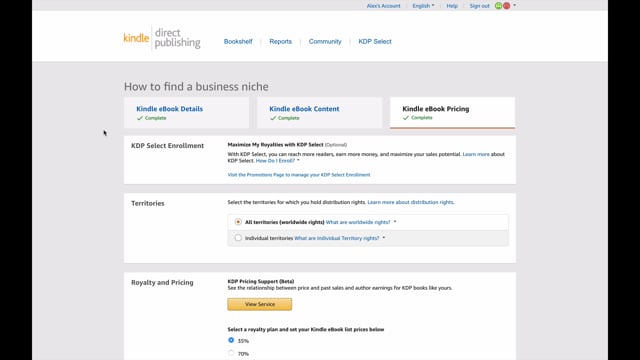 Module 10: Kindle Pricing - Video Thumbnail