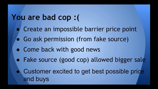Module 14: Good Cop Bad Cop Negotiation - Video Thumbnail