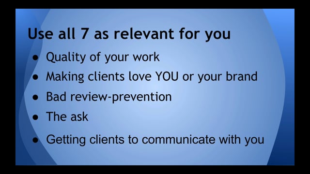 Module 09: 7 Principles of Reviews - Video Thumbnail