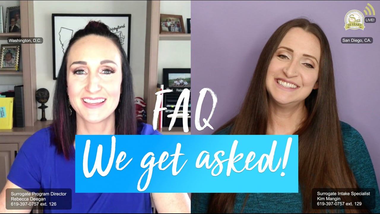 Surrogate FAQ that we get asked!