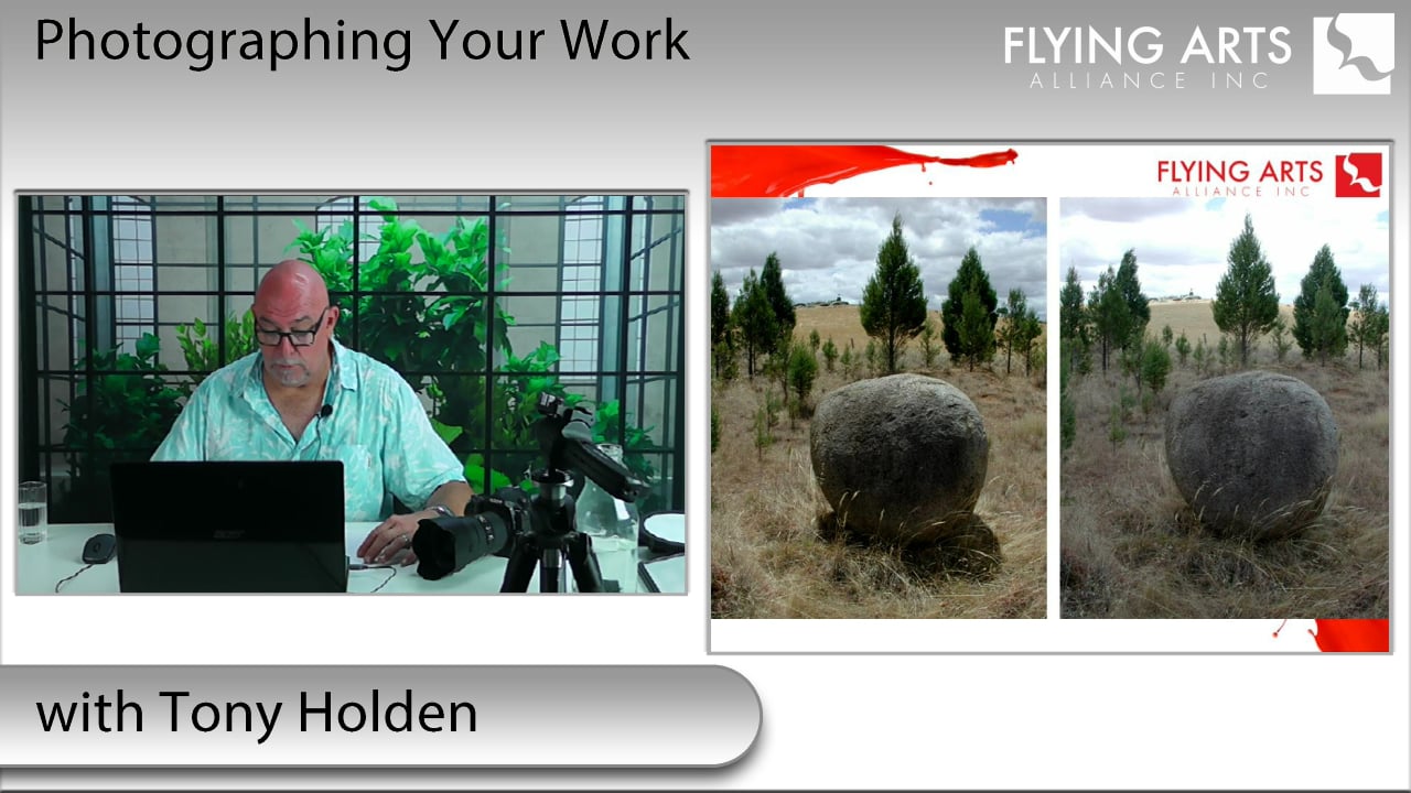 Photograph your work with Tony Holden