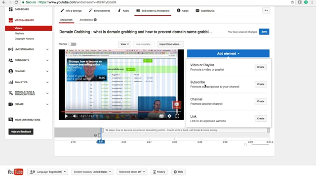 Module 03: YouTube End Screen - Video Thumbnail