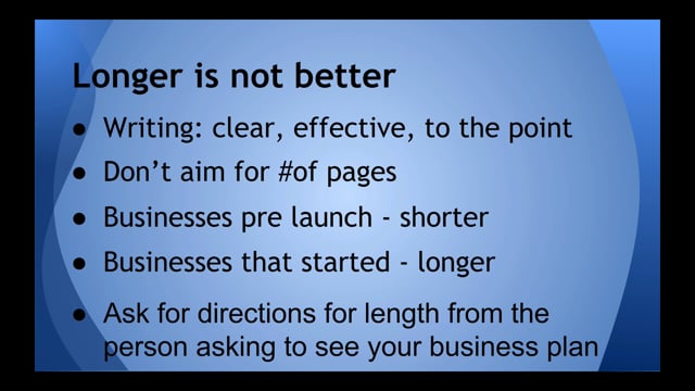 Module 11: How Long Should a Business Plan Be? - Video Thumbnail