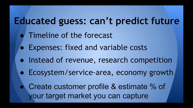 Module 35: Profit Forecasting for a New Business - Video Thumbnail