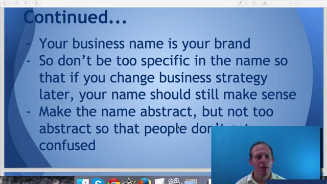 Module 52: How to Choose a Great Business Name - Video Thumbnail