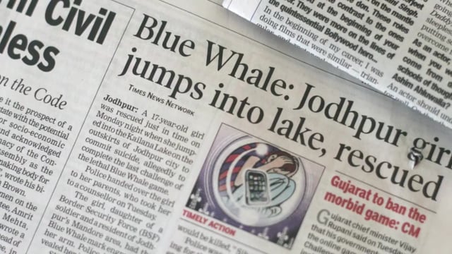 Project Re-search - Go Beyond Blue Whale Challenge