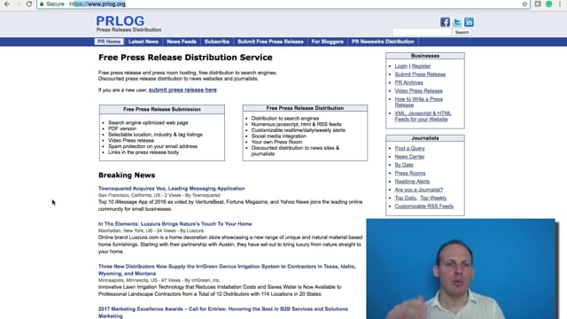 Module 85: Press Release Websites - Video Thumbnail