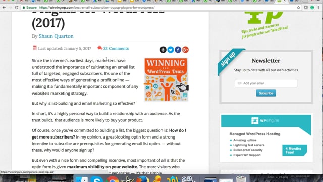 Module 67: Options for Email Signup Popups - Video Thumbnail
