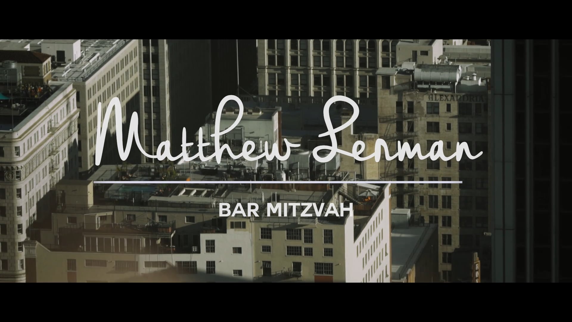 Matthew Lerman Bar Mitzvah Final Highlight on Vimeo