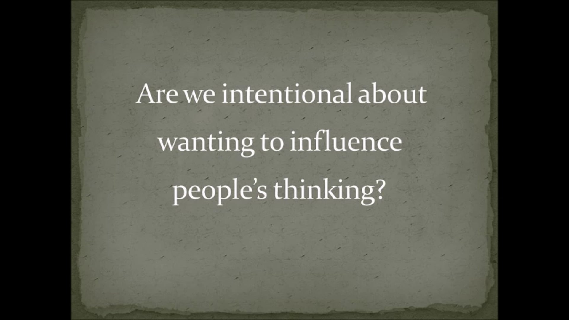Leaders Influence Thinking