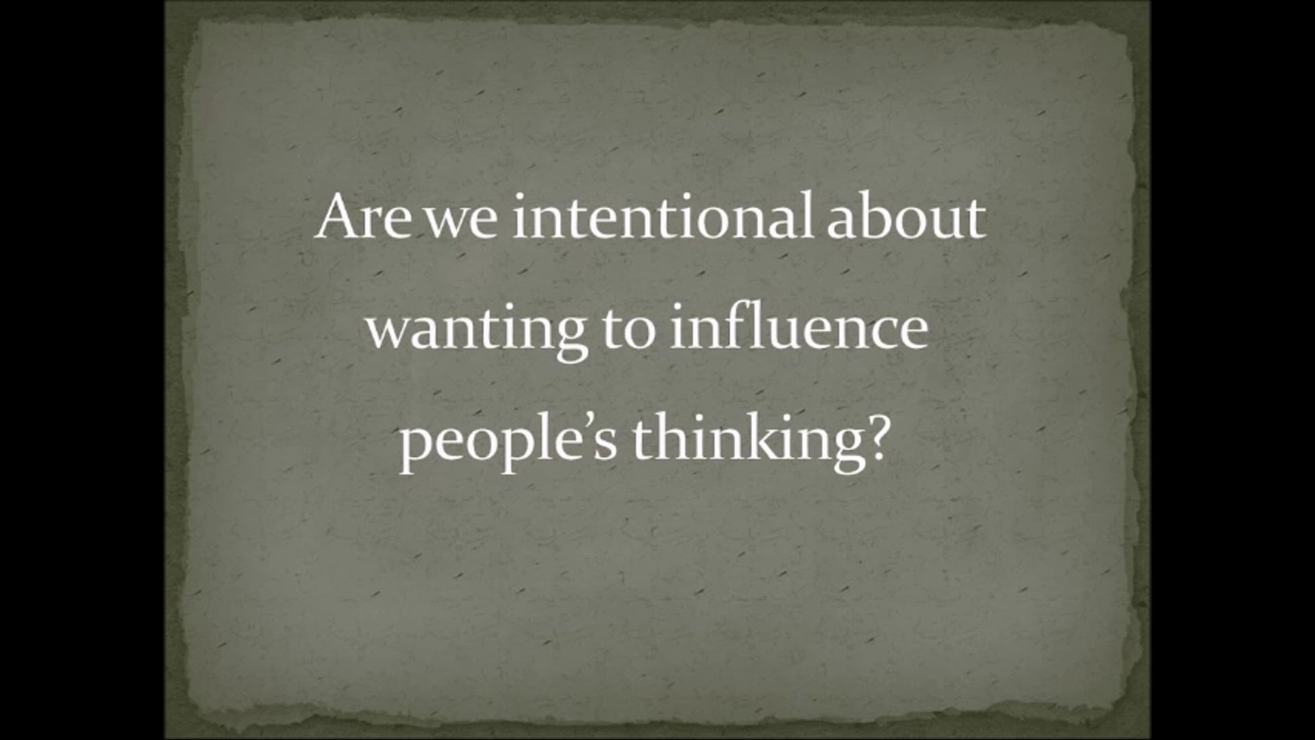 Leaders Influence Thinking
