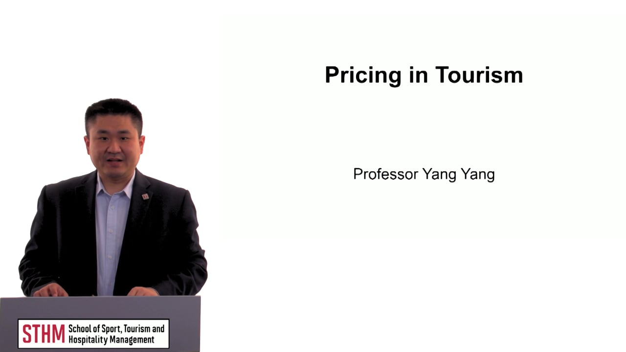 Pricing in Tourism